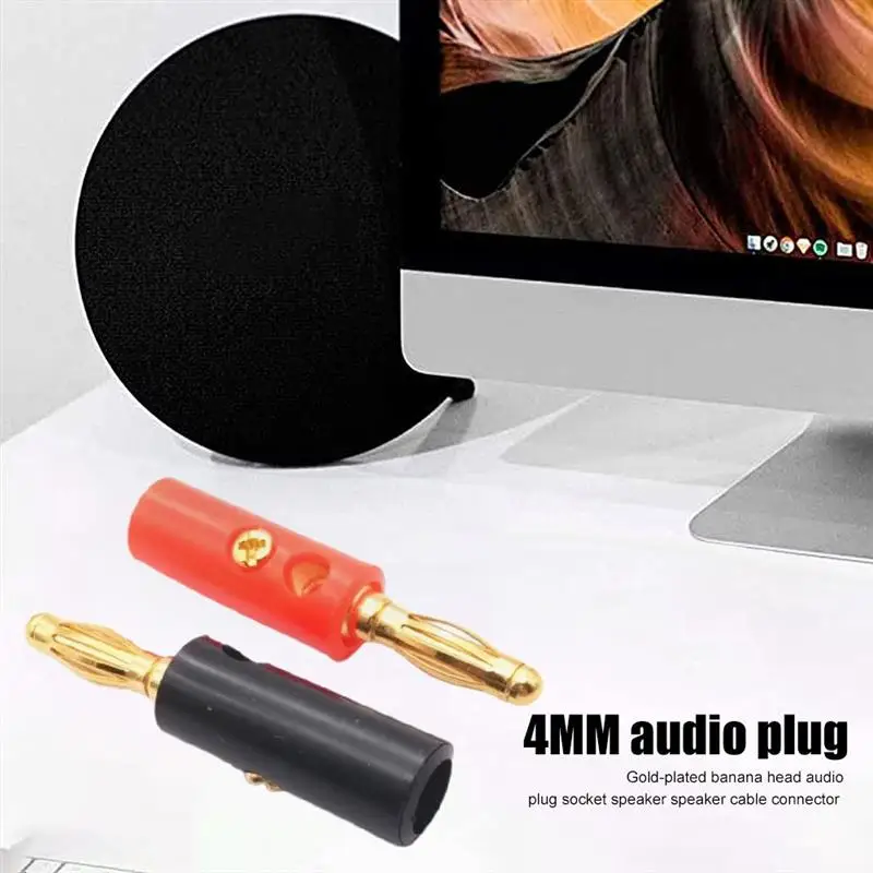 20pcs Gold Plated 4mm Audio Speaker Cable Lead Banana Plug Connector Adapter for Amplifier Audio Wire DIY Soldering
20pcs Gold Plated 4mm Audio Speaker Cable Lead Banana Plug Connector Adapter for Amplifier Audio Wire DIY Soldering