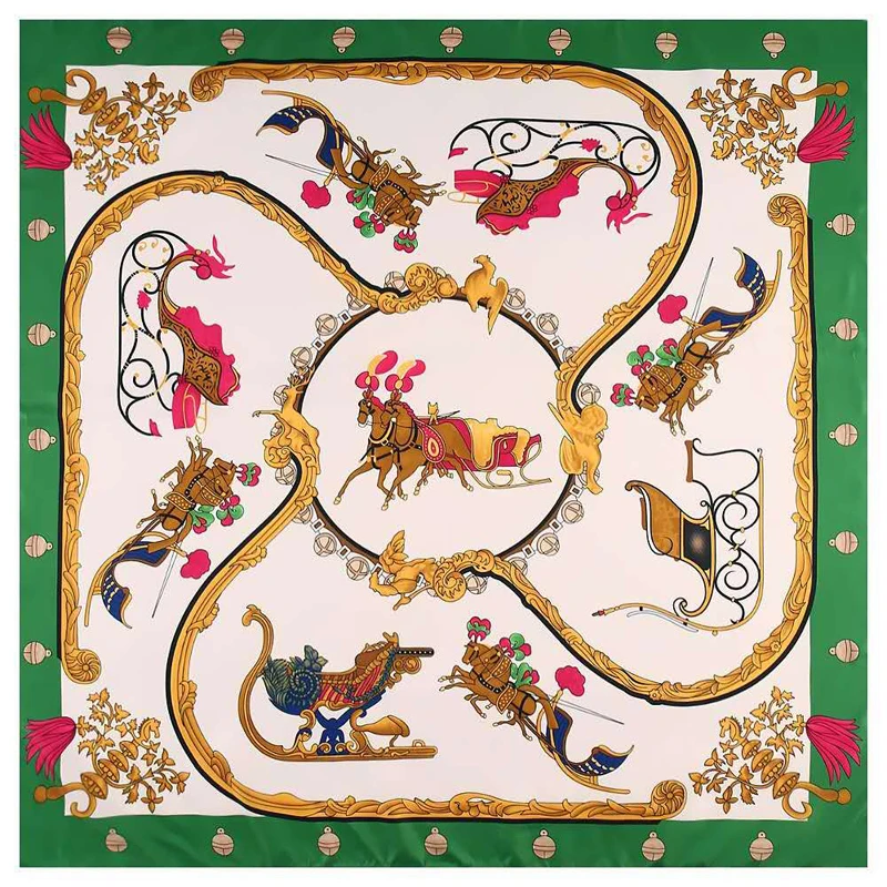 2022Spring New DesignCarriage Sled Pattern Luxury Brand Scarf Bandana100%Twill Silk Square Scarf Wraps Scarves For Ladies Shawls
2022Spring New DesignCarriage Sled Pattern Luxury Brand Scarf Bandana100%Twill Silk Square Scarf Wraps Scarves For Ladies Shawls