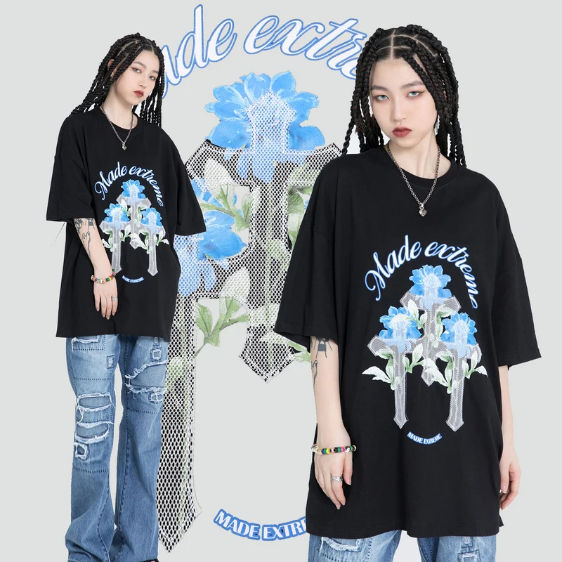 Mens Oversize Flower Printed T-Shirt Unisex Hiphop Short Sleeve tshirts 2021 Summer O-Neck T shirts 100%Cotton Couple Tops Tees
Mens Oversize Flower Printed T-Shirt Unisex Hiphop Short Sleeve tshirts 2021 Summer O-Neck T shirts 100%Cotton Couple Tops Tees