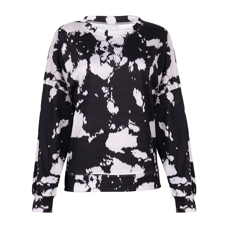 Spot Popular European And American Women's Tie Dye Printing Long Sleeve Round Neck Casual Loose Top Om9516fashion
Spot Popular European And American Women's Tie Dye Printing Long Sleeve Round Neck Casual Loose Top Om9516fashion