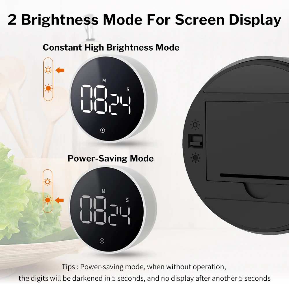 DEEWAZ Digital Kitchen Timer for Cooking Shower Study Stopwatch Counter Alarm Clock Manual Electronic Countdown
DEEWAZ Digital Kitchen Timer for Cooking Shower Study Stopwatch Counter Alarm Clock Manual Electronic Countdown