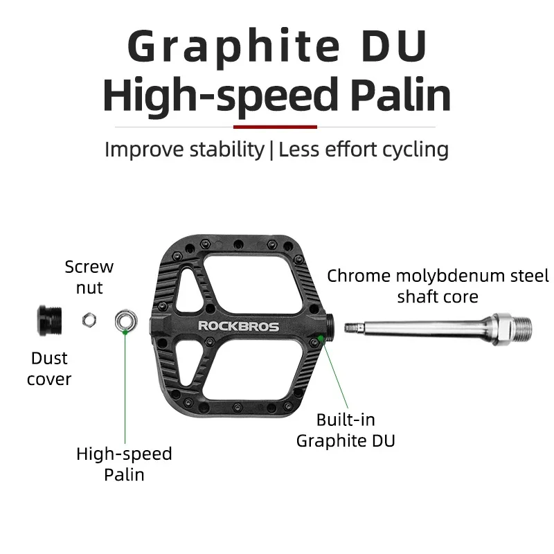 ROCKBROS Ultralight Seal Bearings Bicycle Bike Pedals Cycling Nylon Road bmx Mtb Pedals Flat Platform Bicycle Parts Accessories
ROCKBROS Ultralight Seal Bearings Bicycle Bike Pedals Cycling Nylon Road bmx Mtb Pedals Flat Platform Bicycle Parts Accessories