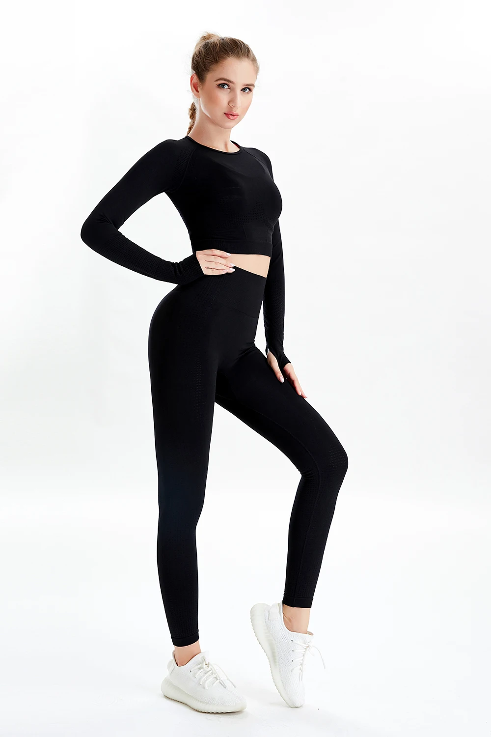 Women Tracksuit Fitness Yoga Suits Crop Top Long Sleeve Shirt High Waist Push Up Leggings Gym Outwork Running Sportwear
Women Tracksuit Fitness Yoga Suits Crop Top Long Sleeve Shirt High Waist Push Up Leggings Gym Outwork Running Sportwear