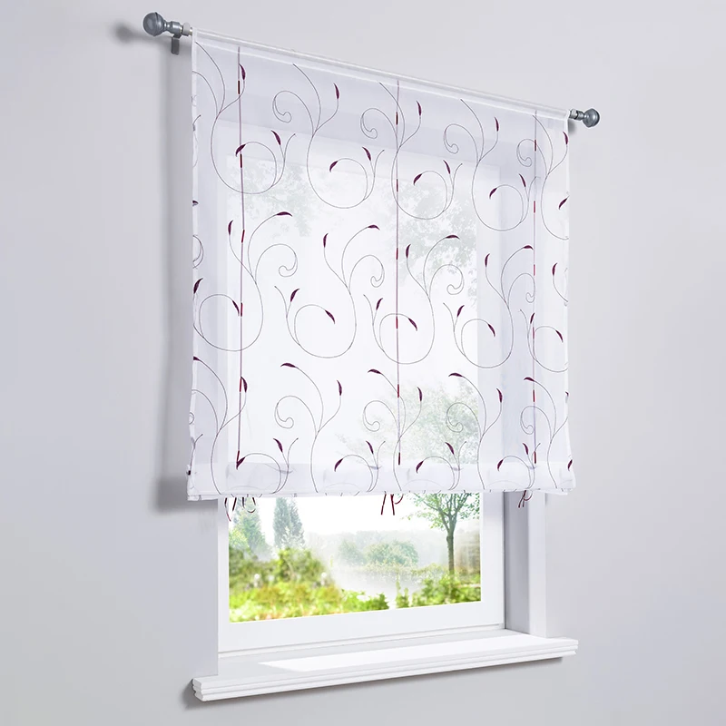 Tulle Curtains European Kitchen Curtains Embroidery Leaf Home Wave Blinds Stitching Colors Living Room Curtain 1pc/lo
Tulle Curtains European Kitchen Curtains Embroidery Leaf Home Wave Blinds Stitching Colors Living Room Curtain 1pc/lo