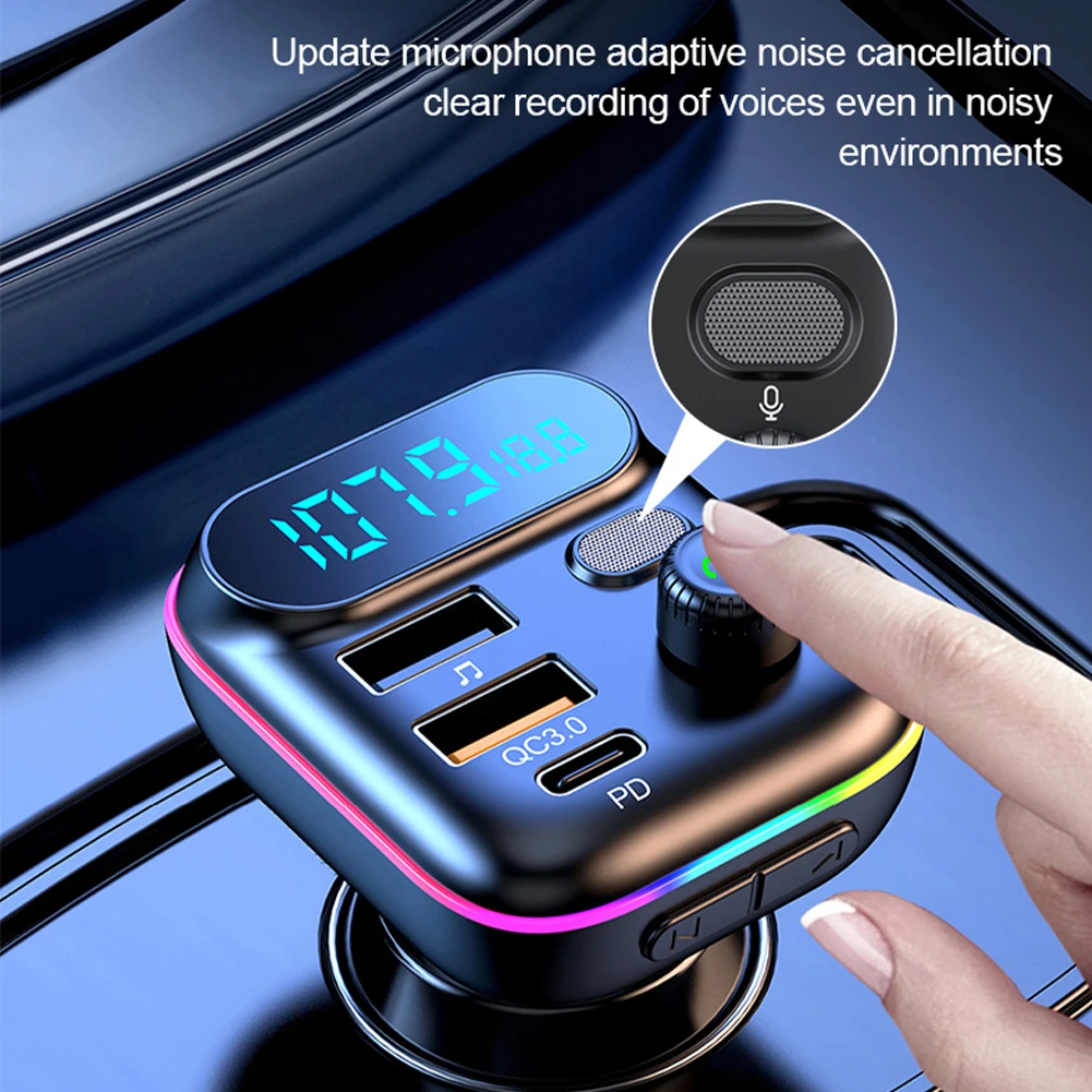 Беспроводной автомобильный FM-передатчик 5,0 Bluetooth совместимый MP3 Plyer с PD QC3.0 USB зарядное устройство цветной mp3-плеер без потерь музыки
Беспроводной автомобильный FM-передатчик 5,0 Bluetooth совместимый MP3 Plyer с PD QC3.0 USB зарядное устройство цветной mp3-плеер без потерь музыки