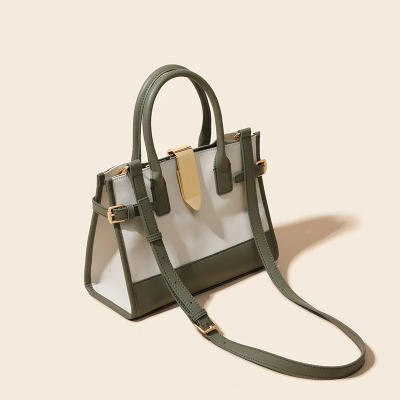 Real Cowhide High-quality 2021 New Fashion All-match Portable Color Contrast Stitching Large-capacity One-shoulder Diagonal Bag
Real Cowhide High-quality 2021 New Fashion All-match Portable Color Contrast Stitching Large-capacity One-shoulder Diagonal Bag