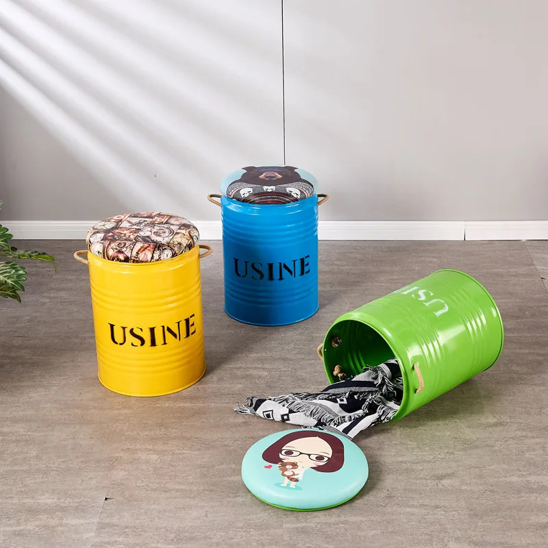 Fashion Storage Iron Stool Iron Metal Oil Can Iron Bucket Stool Paint Bucket Stool Kids Furniture
Fashion Storage Iron Stool Iron Metal Oil Can Iron Bucket Stool Paint Bucket Stool Kids Furniture
