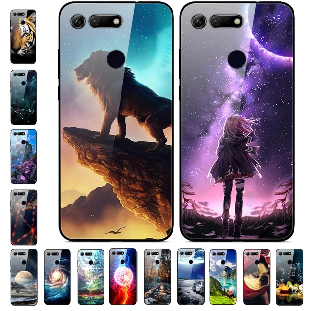 Чехол 6 4 дюйма для Huawei Honor V20 стеклянный Жесткий Funda View 20 чехол View20 V закаленный