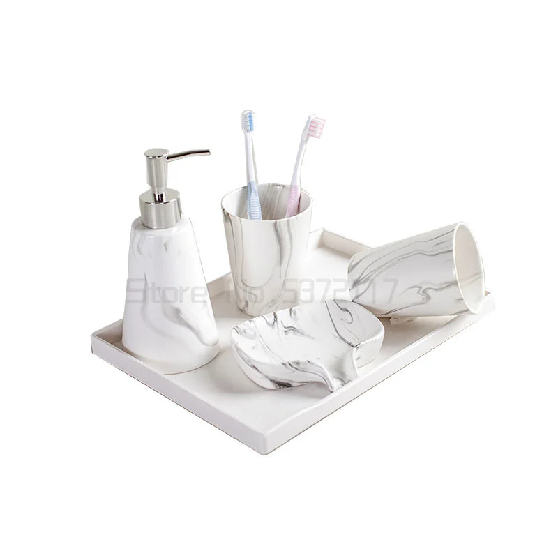 Tattoo bathroom four piece set ceramic simple toothbrush cup mouthwash cup wedding gift washing set
Tattoo bathroom four piece set ceramic simple toothbrush cup mouthwash cup wedding gift washing set