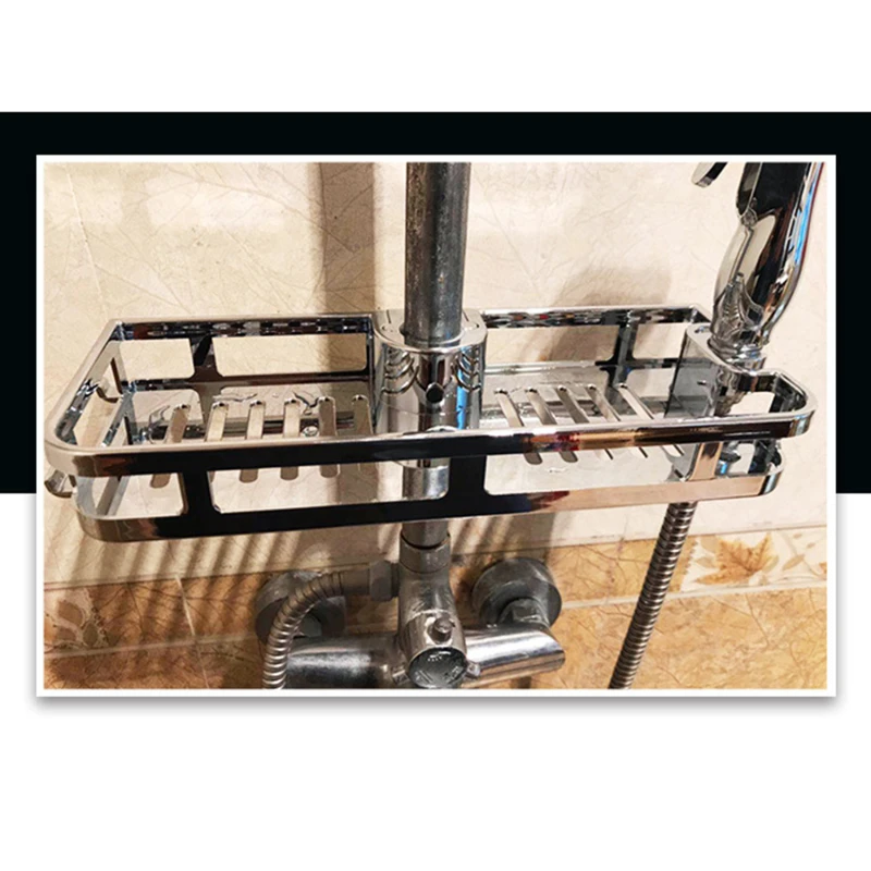 Multifunction Home Decor Organizer Bathroom Lifting Rod Removable Stand No Drilling Soap Holder Shower Shelf Storage Rack Tray
Multifunction Home Decor Organizer Bathroom Lifting Rod Removable Stand No Drilling Soap Holder Shower Shelf Storage Rack Tray