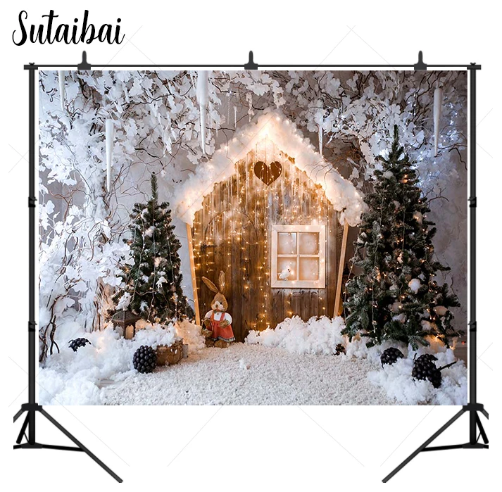 Winter Christmas Photography Background Fairytale Lce Snow Cabin Baby Child Portrait Background Photo Family Party Decoration
Winter Christmas Photography Background Fairytale Lce Snow Cabin Baby Child Portrait Background Photo Family Party Decoration