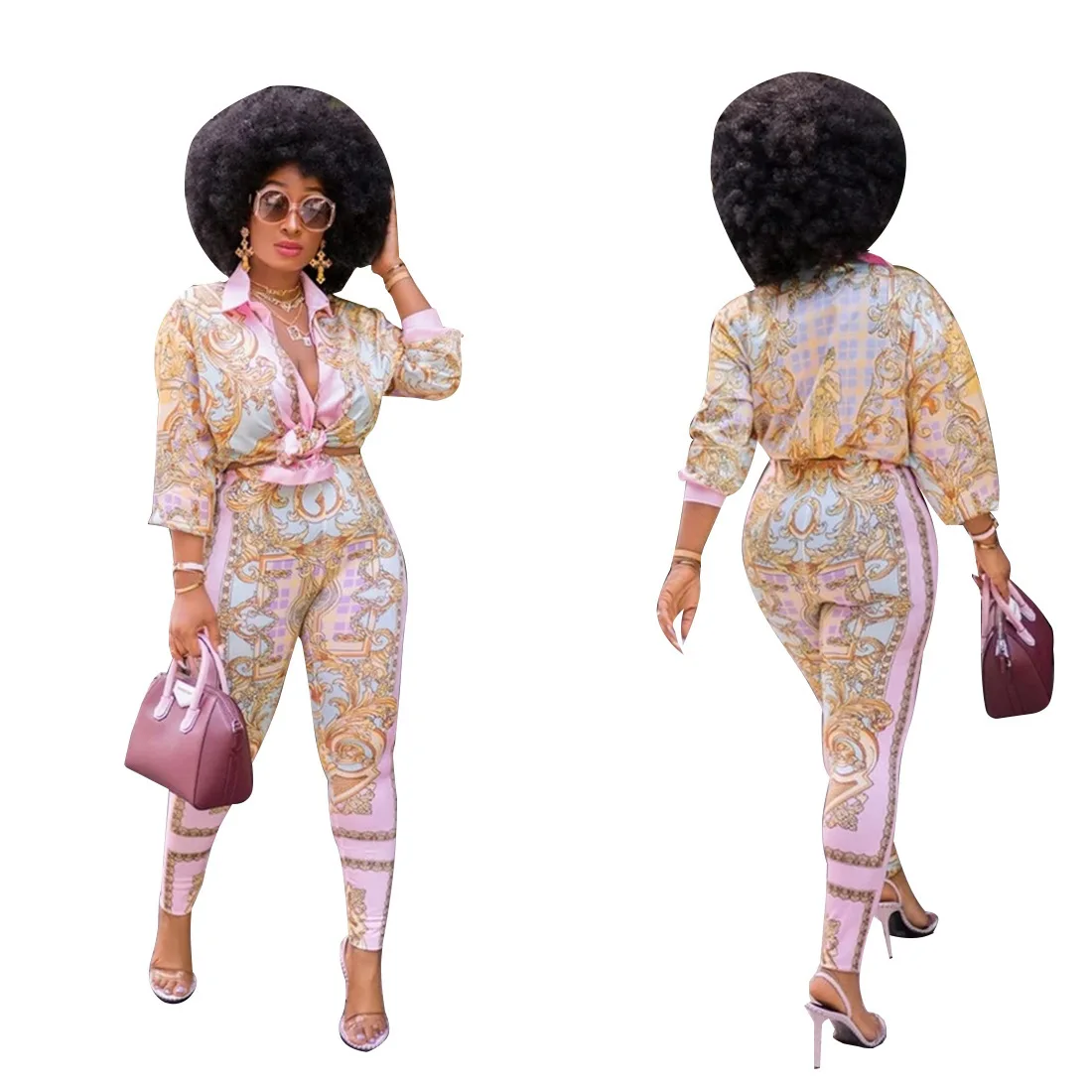 2 Piece Sets African Sets For Women New African Print Elastic Bazin Baggy Pants Rock Style Dashiki Famous Suit Lady Outfits
2 Piece Sets African Sets For Women New African Print Elastic Bazin Baggy Pants Rock Style Dashiki Famous Suit Lady Outfits
