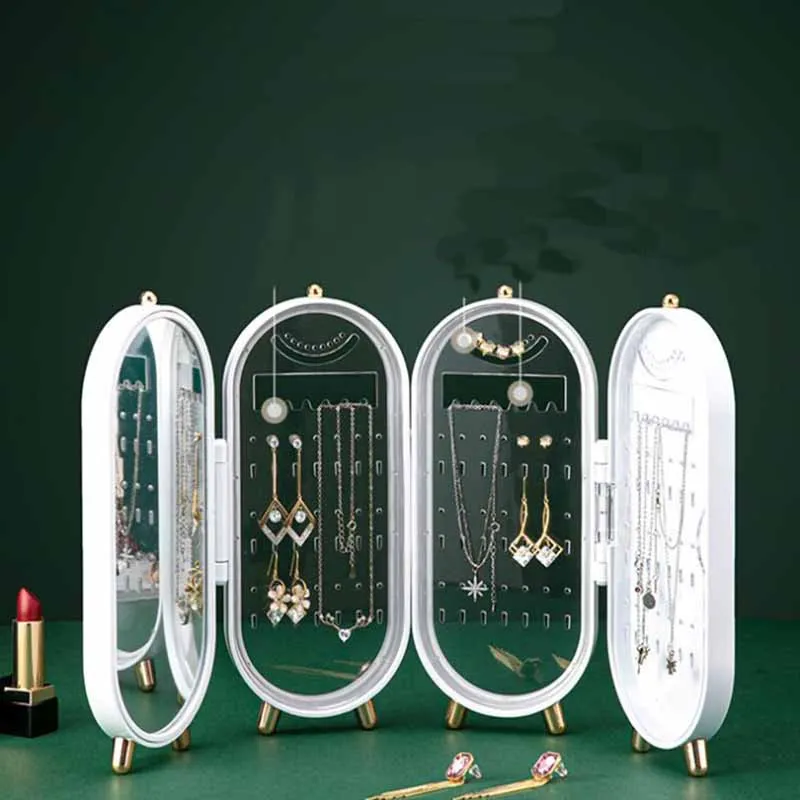 Desktop dustproof folding jewelry box large capacity multi-layer jewelry storage box Ring Necklace Pendant Earring Jewelry Box
Desktop dustproof folding jewelry box large capacity multi-layer jewelry storage box Ring Necklace Pendant Earring Jewelry Box