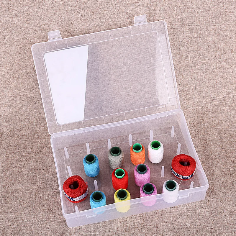 24/42 Axis Sewing Threads Box Thread Bobbins Sewing Reel Box Sewing Box Transparent Needle Wire Storage Organizer Containers
24/42 Axis Sewing Threads Box Thread Bobbins Sewing Reel Box Sewing Box Transparent Needle Wire Storage Organizer Containers