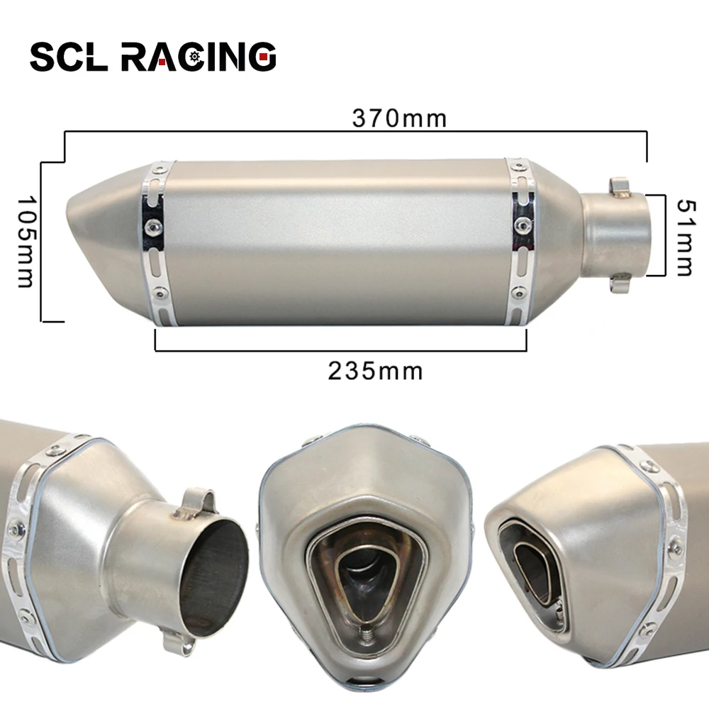 Универсальный глушитель выхлопных газов Alconstar Racing модифицированный AK для GY6 nmax