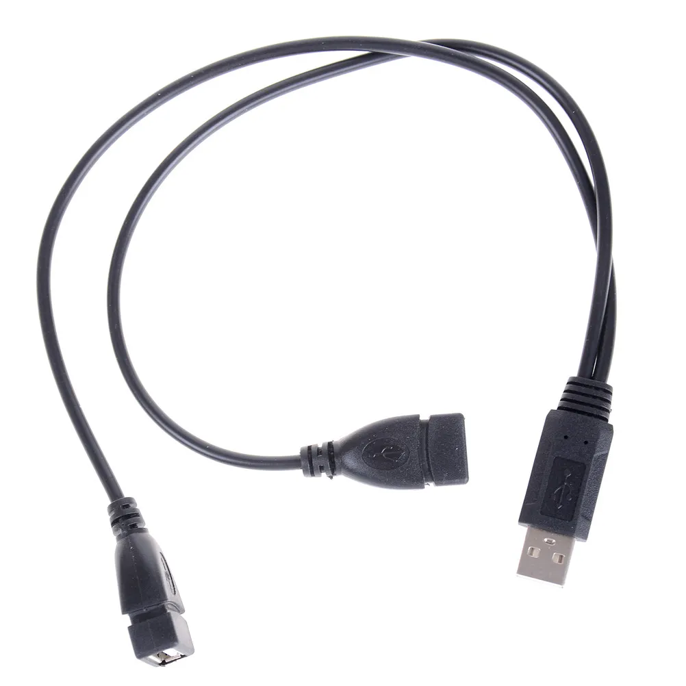 

Y-образный разветвитель, USB-кабель для зарядки, удлинитель, шнур, USB 2,0, 1 штекер на 2 двойных USB-разъема, адаптер питания