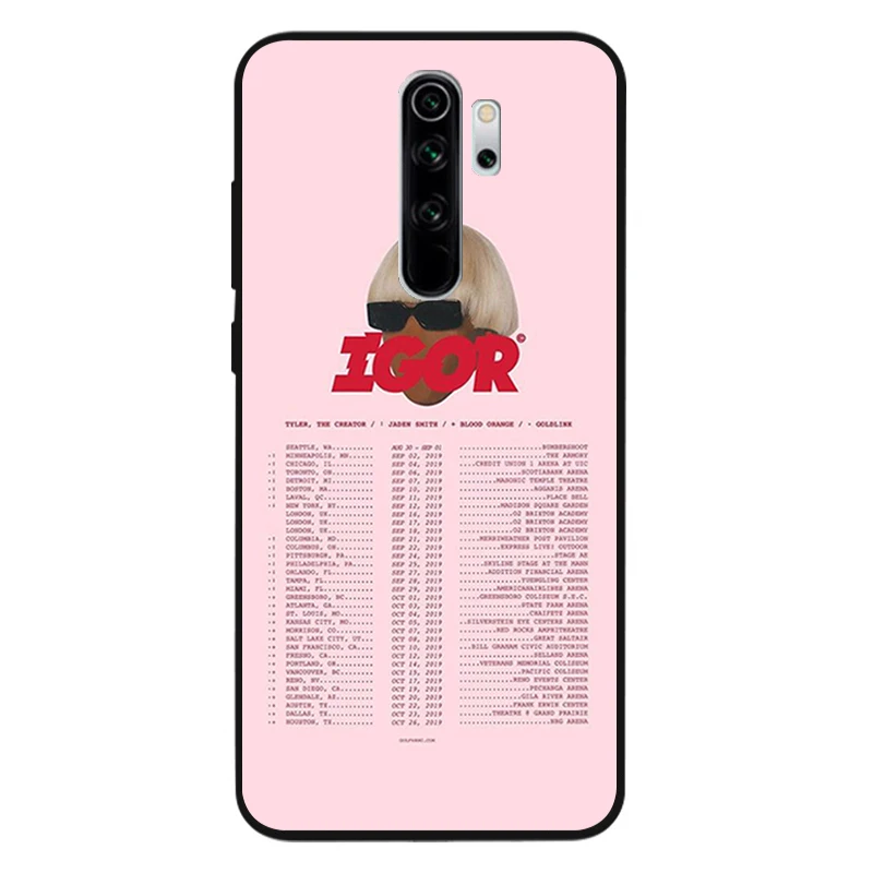 Черный силиконовый мягкий чехол с Тайлером the creator Golf IGOR bees для телефона Redmi 9 8 6 7A