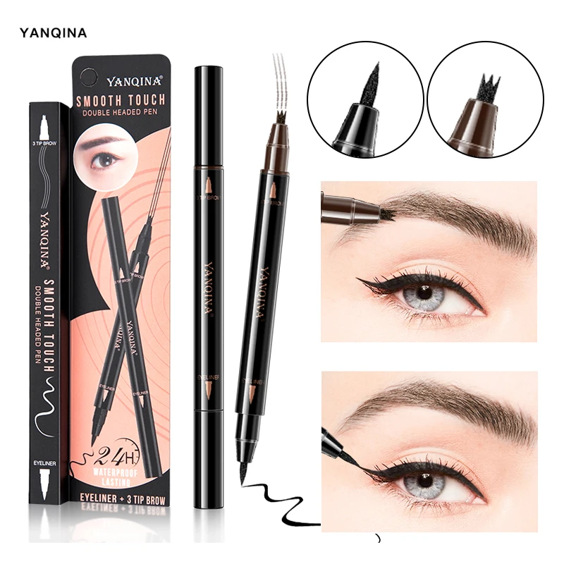 3 Fork eyebrow pencil Tattoo and Liquid Eyeliner 2 in 1 Waterproof Long-lasting Classic Black Brown 3-tip Liquid Eye Brow Pencil
3 Fork eyebrow pencil Tattoo and Liquid Eyeliner 2 in 1 Waterproof Long-lasting Classic Black Brown 3-tip Liquid Eye Brow Pencil