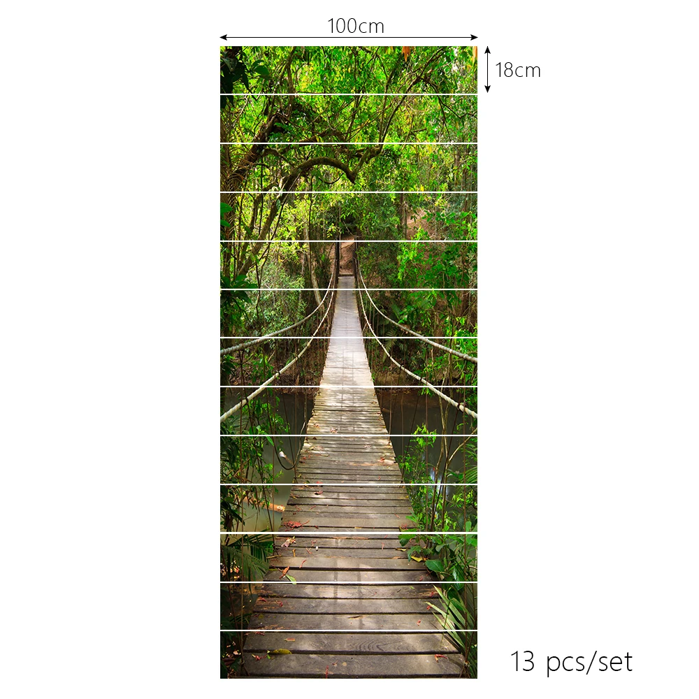 Jungle Suspension Bridge PVC Stairs Sticker Peel & Stick Wall Sticker For House Decorationcover Cover Up The Flaws In The Stairs
Jungle Suspension Bridge PVC Stairs Sticker Peel & Stick Wall Sticker For House Decorationcover Cover Up The Flaws In The Stairs