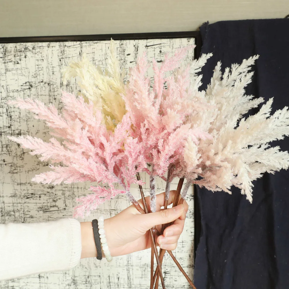 52.5CM Artificial Plush Branches Real Touch Fake Flower Wall Home DIY Wedding Car Christmas Decorations Valentine's Day Decor
52.5CM Artificial Plush Branches Real Touch Fake Flower Wall Home DIY Wedding Car Christmas Decorations Valentine's Day Decor