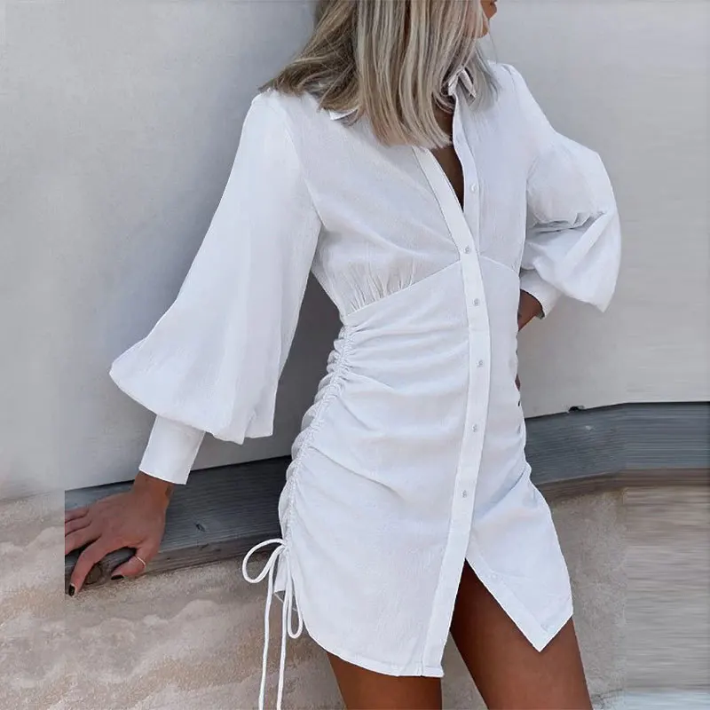 Maxi Dresses for Women Tight-fitting Button-type Party Dresses Autumn New Ins Solid Color V-neck Sexy Side Pleated Lace-up Hip
Maxi Dresses for Women Tight-fitting Button-type Party Dresses Autumn New Ins Solid Color V-neck Sexy Side Pleated Lace-up Hip