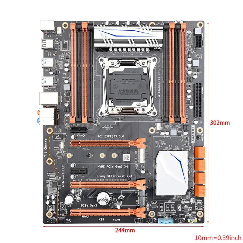 R58A X99 Lga 2011-V3 Motherboard 4-Channel Ddr3 256G Ram,M.2 Ssd,Sata3.0,Usb3.0,Pcie 16X for intel I7 E5-V3 2678 2669 2649
R58A X99 Lga 2011-V3 Motherboard 4-Channel Ddr3 256G Ram,M.2 Ssd,Sata3.0,Usb3.0,Pcie 16X for intel I7 E5-V3 2678 2669 2649