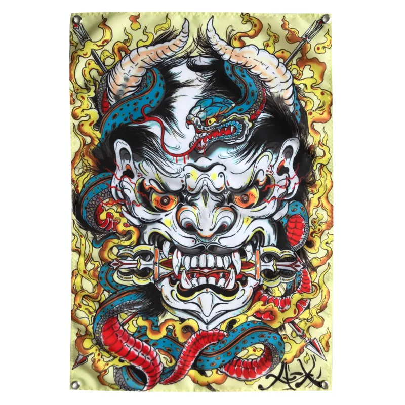 Retro Ukiyo-e Prajna Tattoo Poster Skull Banner Flag Tapestry Wall Hanging Canvas Painting Wall Stickers Barber Shop Home Decor
Retro Ukiyo-e Prajna Tattoo Poster Skull Banner Flag Tapestry Wall Hanging Canvas Painting Wall Stickers Barber Shop Home Decor