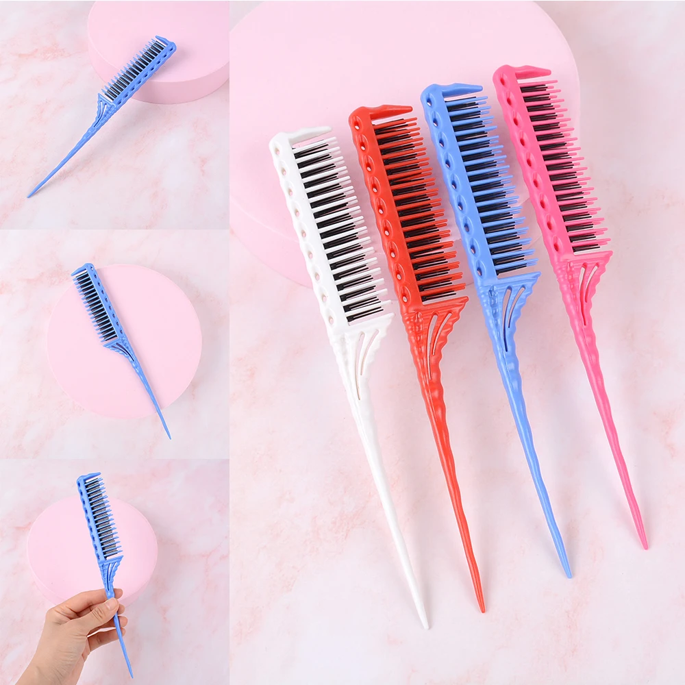 Fashion Hair Combs Long Handle Three-Row Design Comb Professional Hair Brushes Salon Hairdressing Comb Hair Styling Tools
Fashion Hair Combs Long Handle Three-Row Design Comb Professional Hair Brushes Salon Hairdressing Comb Hair Styling Tools