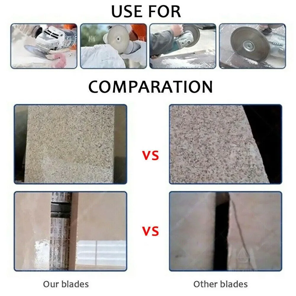 4Pcs 4.5Inch Turbo Diamond Saw Blade Granite Marble Cutting Disc Porcelain Tile Ceramic Blades Fast Cutting For Angle Grinder
4Pcs 4.5Inch Turbo Diamond Saw Blade Granite Marble Cutting Disc Porcelain Tile Ceramic Blades Fast Cutting For Angle Grinder