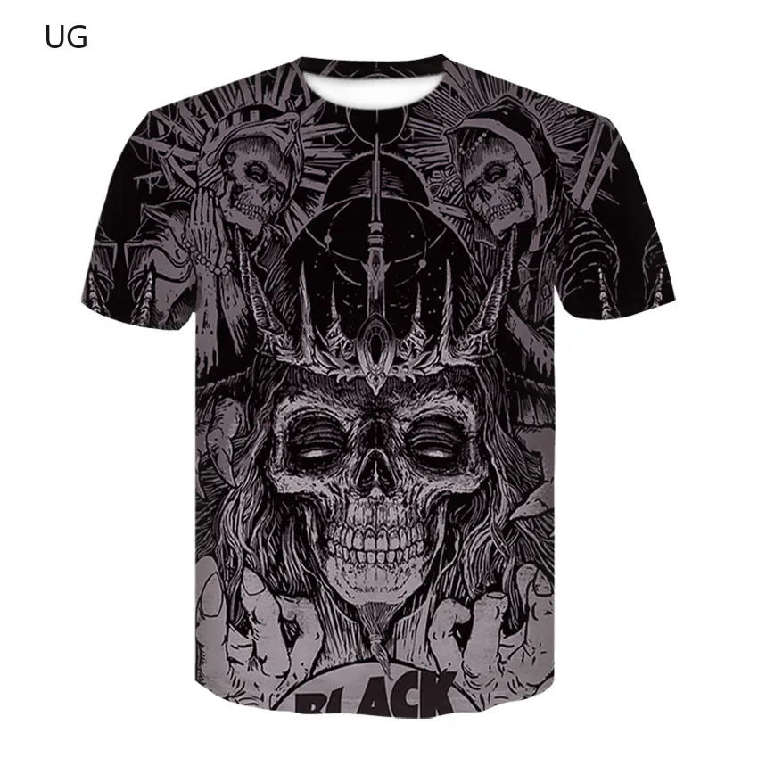 UG New Skull Men's Casual T-shirt Summer 3D Printing Round Neck Cool Top Street Fashion Trend Youth Hip Hop Top T-shirt
UG New Skull Men's Casual T-shirt Summer 3D Printing Round Neck Cool Top Street Fashion Trend Youth Hip Hop Top T-shirt