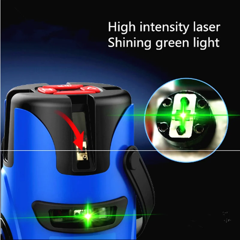 Automatic Self Leveling Green Beam 360 Vertical Horizontal Tilt Outdoor Indoor Mode Tripod Stand 5 Lines Laser Level
Automatic Self Leveling Green Beam 360 Vertical Horizontal Tilt Outdoor Indoor Mode Tripod Stand 5 Lines Laser Level