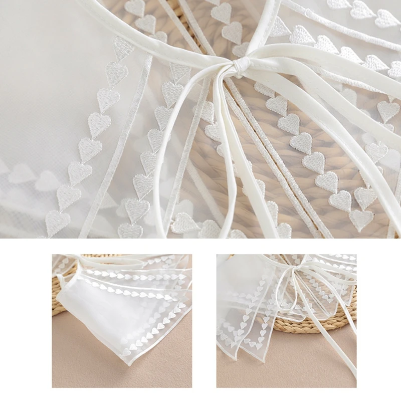 Women Elegant Organza Faux Collar Shawl Layered Lace Splicing Tulle Necklace F3MD
Women Elegant Organza Faux Collar Shawl Layered Lace Splicing Tulle Necklace F3MD