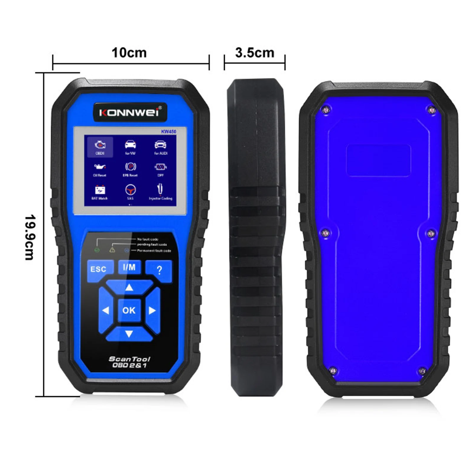 KONNWEI Universal OBDII Scanner Code Reader Engine Fault Reader Erase/Reset Codes Diagnostic Scanner Car Goods for VW Audi Skoda
KONNWEI Universal OBDII Scanner Code Reader Engine Fault Reader Erase/Reset Codes Diagnostic Scanner Car Goods for VW Audi Skoda