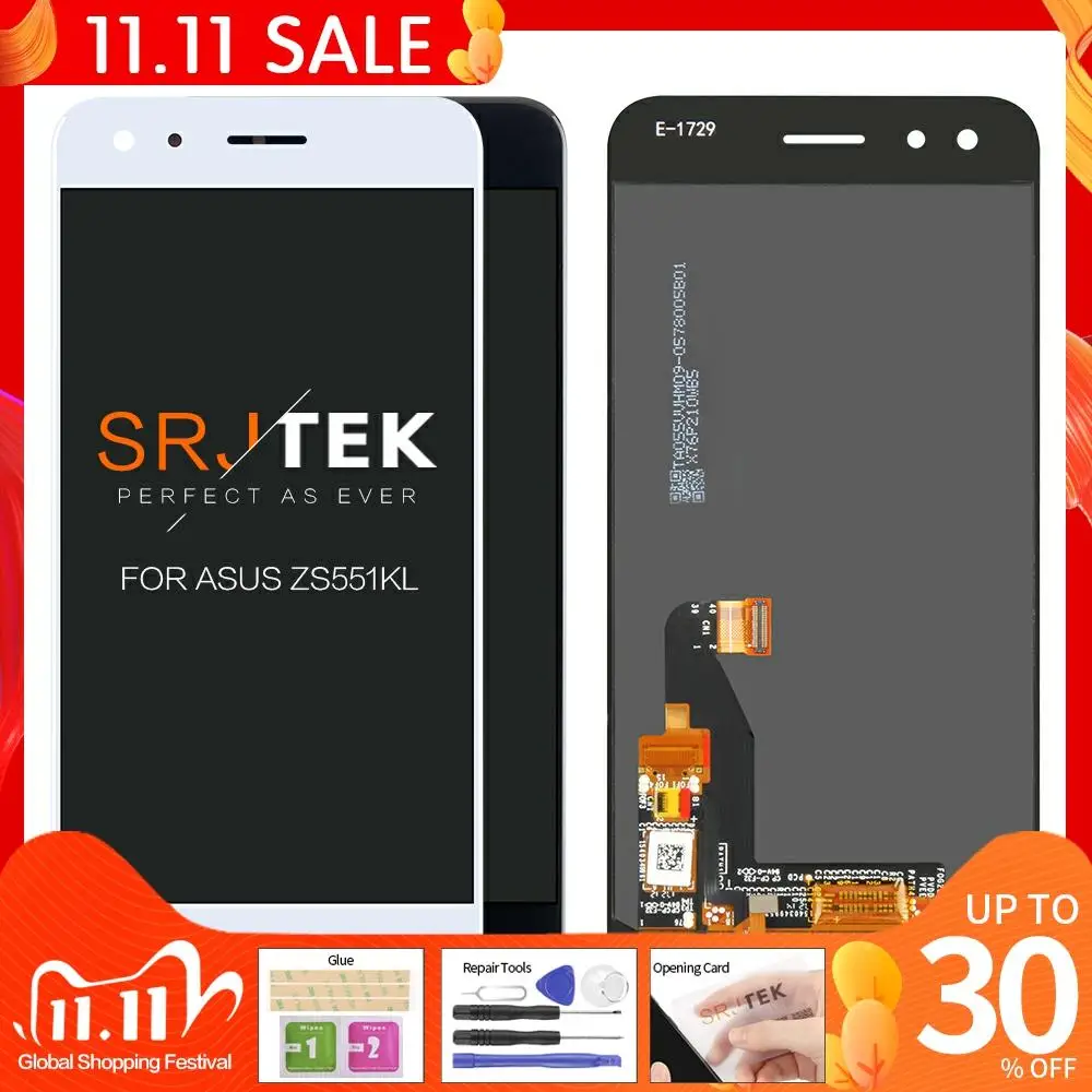 Srjtek For Asus ZenFone 4 Pro ZS551KL LCD Panel Touch Screen Sensor Glass Assembly 5.5" With Frame For ASUS ZS551KL Z01G Display
Srjtek For Asus ZenFone 4 Pro ZS551KL LCD Panel Touch Screen Sensor Glass Assembly 5.5" With Frame For ASUS ZS551KL Z01G Display