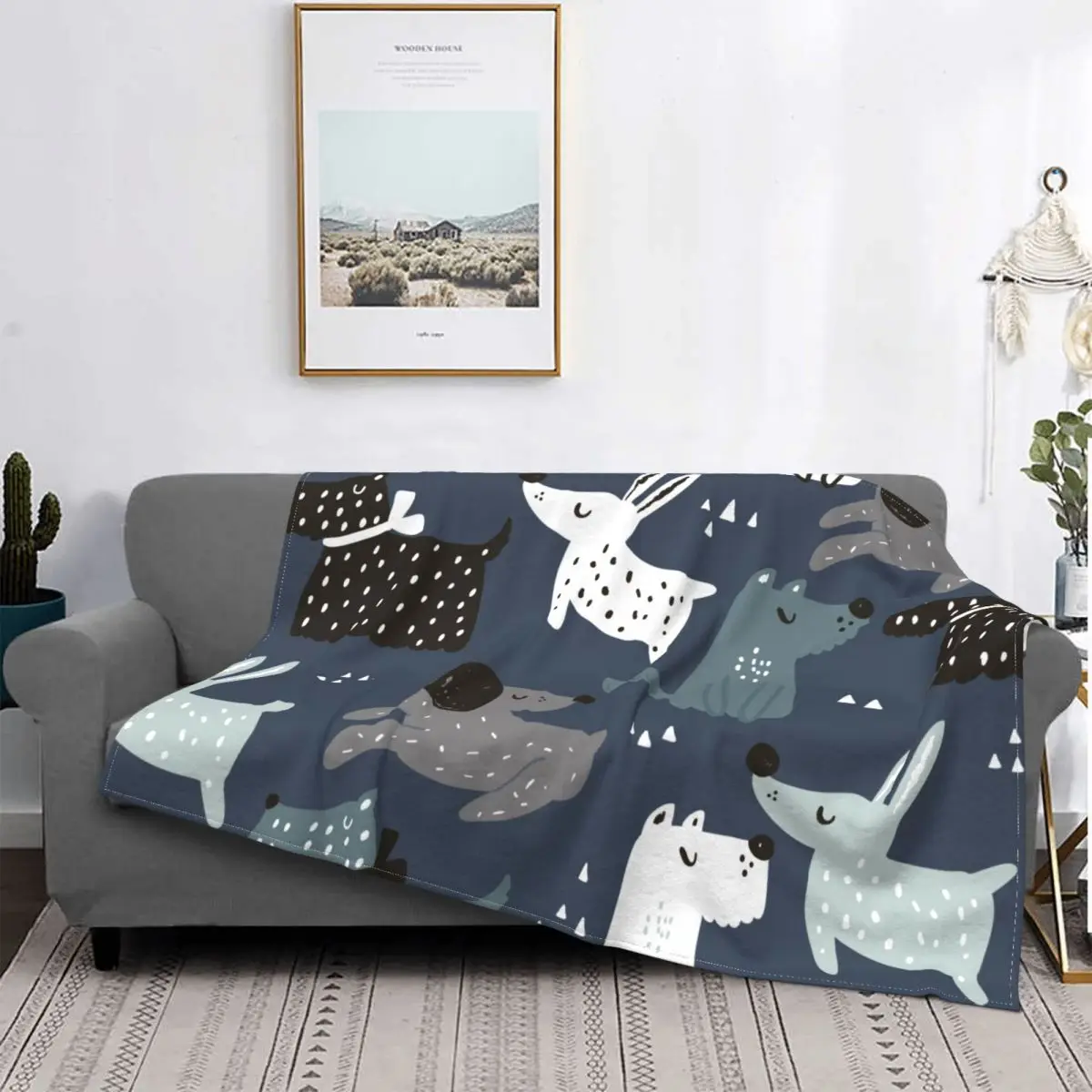 Childish Dog Pattern Flannel Throw Blanket Nordic Scandinavian Gift for Dog Lover Blanket for Sofa Bedroom Soft Bedspread
Childish Dog Pattern Flannel Throw Blanket Nordic Scandinavian Gift for Dog Lover Blanket for Sofa Bedroom Soft Bedspread