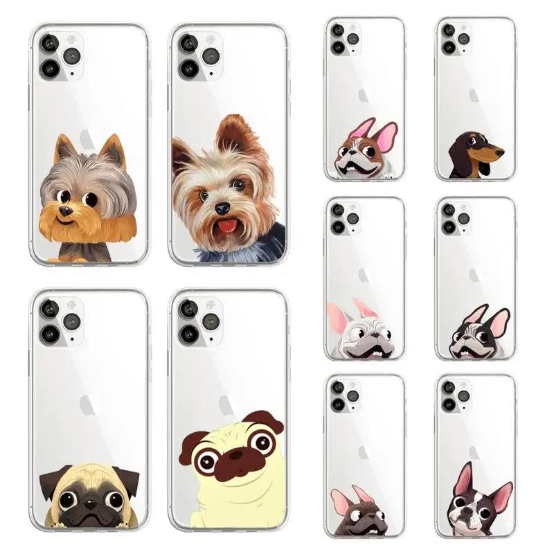 French Bulldog Pug Dog Cute pet Phone Case Transparent soft For iphone 12 11 13 7 8 6 s plus x xs xr pro max mini
French Bulldog Pug Dog Cute pet Phone Case Transparent soft For iphone 12 11 13 7 8 6 s plus x xs xr pro max mini