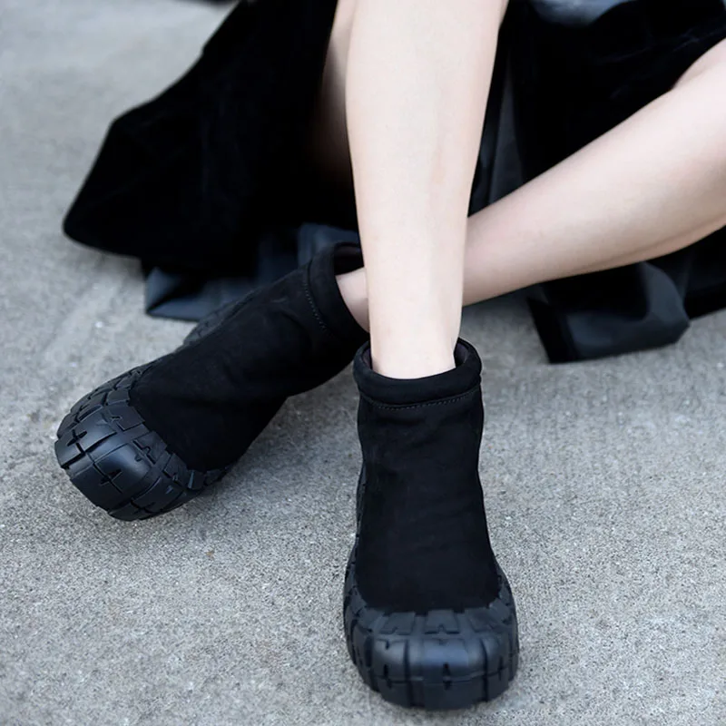 Artmu Original Thick Bottom Ankle Boots Spring and Autumn Genuine Leather Women Boots Flat Sole Casual Shoes Fashion Handmade
Artmu Original Thick Bottom Ankle Boots Spring and Autumn Genuine Leather Women Boots Flat Sole Casual Shoes Fashion Handmade