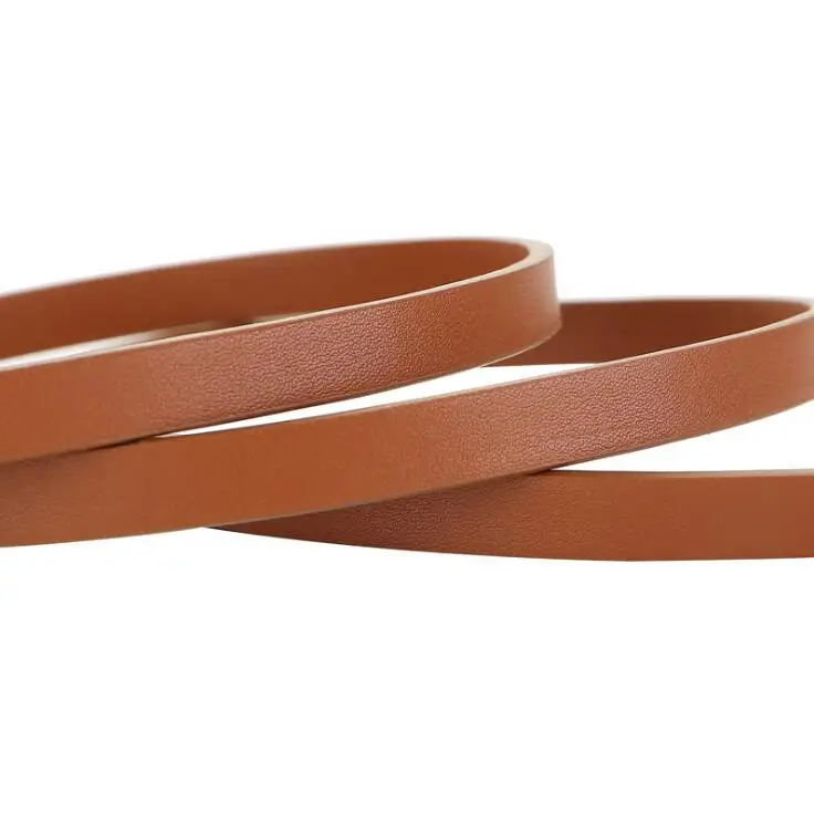 Dress Knot Strap Belt Thin Woman no Buckle Genuine Leather Belts For Women Real Cowskin Female long knotted waistbands | Аксессуары для