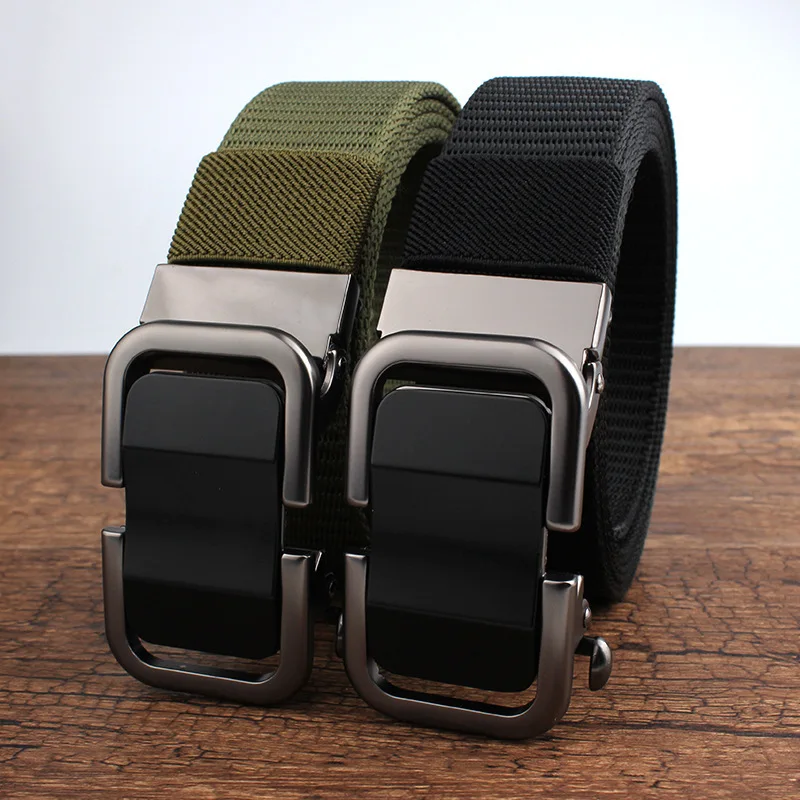 Тактический Повседневный брезентовый ремень автоматический мужской кожаный ремень без зубцов Пряжка из сплава армейский нейлоновый тканы... 
Тактический Повседневный брезентовый ремень автоматический мужской кожаный ремень без зубцов Пряжка из сплава армейский нейлоновый тканы...