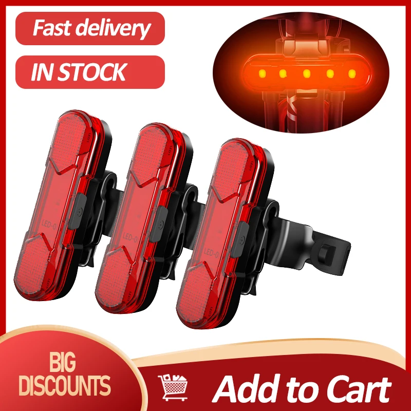 BICYCLE LED USB Rechargeable Bicycle Rear Light Waterproof MTB Road Bike Tail Light Flashing Light For Bicycle Bike Riding lamp
BICYCLE LED USB Rechargeable Bicycle Rear Light Waterproof MTB Road Bike Tail Light Flashing Light For Bicycle Bike Riding lamp