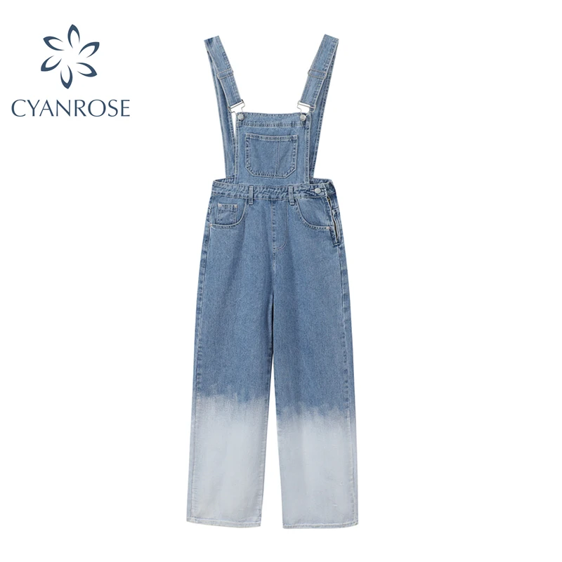 Streetwear denim Overalls Jumpsuits Women 2021 Summer Fashion Gradient Color Loose Casual Baggy Wide Leg Jeans Jumpsuit Female
Streetwear denim Overalls Jumpsuits Women 2021 Summer Fashion Gradient Color Loose Casual Baggy Wide Leg Jeans Jumpsuit Female
