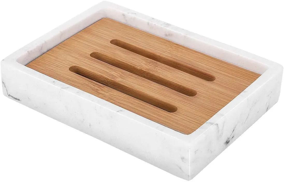 Soap Dish Tray, Resin Soap Dish, Bamboo Soap Bar Holder Box for Shower Kitchen Sink, Double Layer Draining Soap
Soap Dish Tray, Resin Soap Dish, Bamboo Soap Bar Holder Box for Shower Kitchen Sink, Double Layer Draining Soap