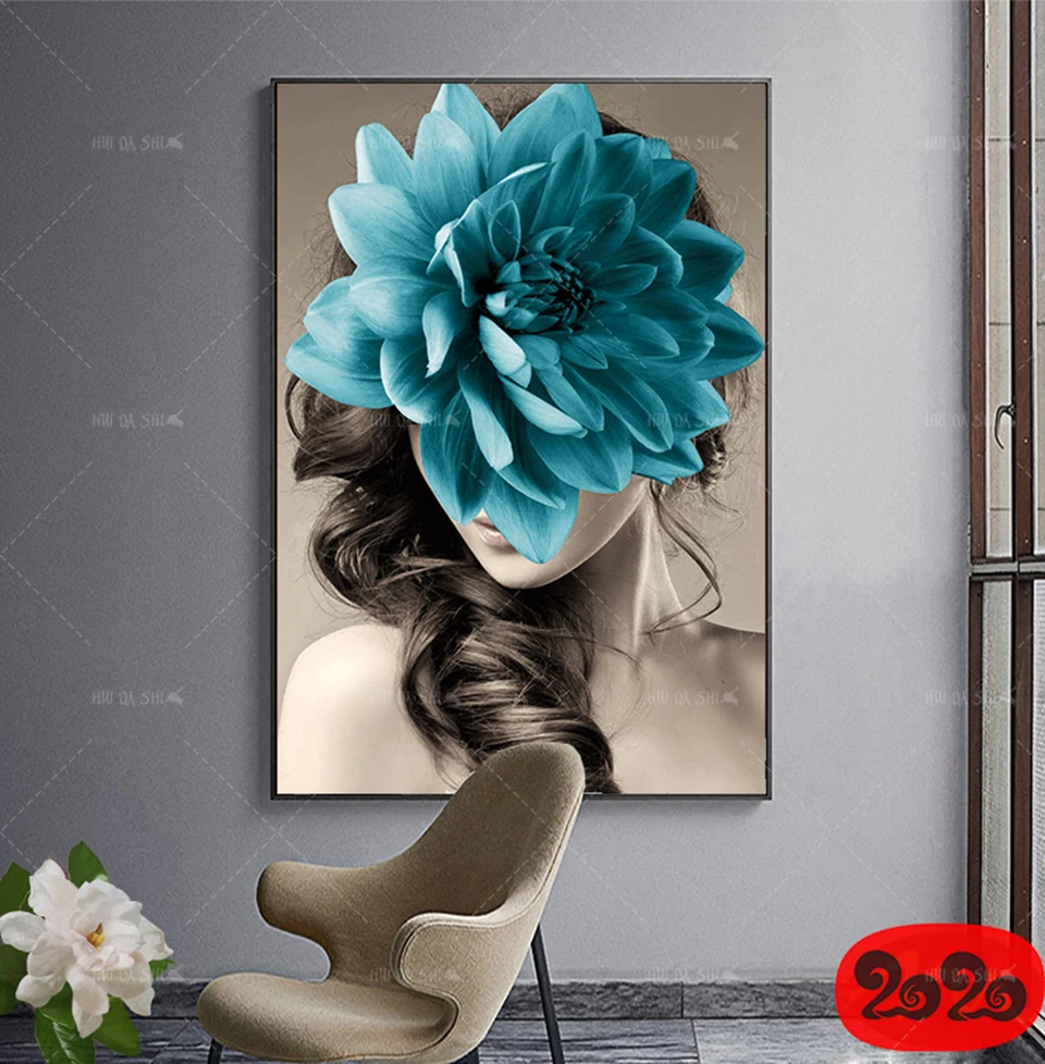 Modern Fashion Creative Girl Flowers Canvas Print Painting Poster Wall Art Picture Frame Living Room Bedroom Home Decoration 
Modern Fashion Creative Girl Flowers Canvas Print Painting Poster Wall Art Picture Frame Living Room Bedroom Home Decoration