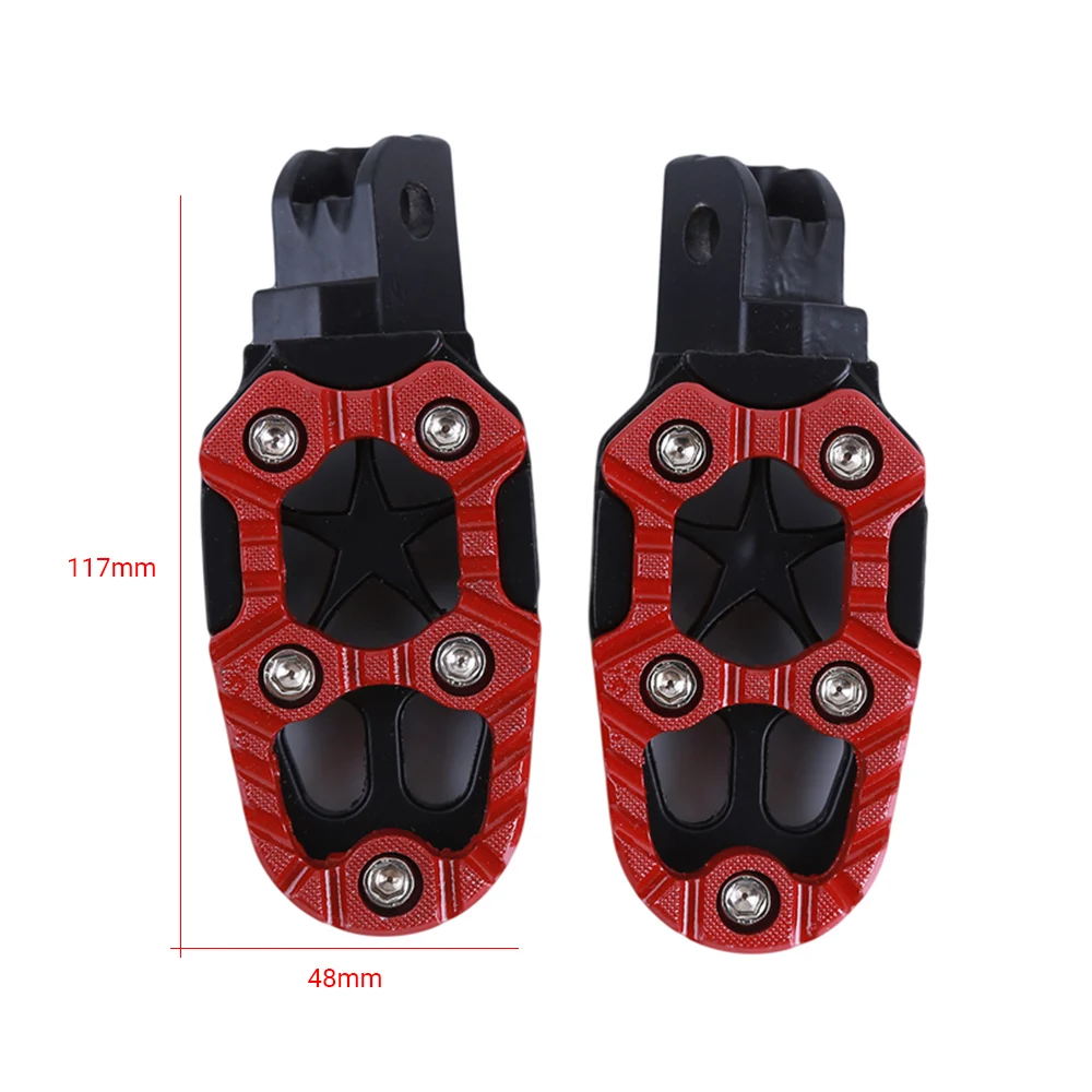 2pcs Aluminum Alloy Motorcycle Foot Rest Offroad Motorbike Feet Pegs Pedals with Springs Modification Accessories Universal 
2pcs Aluminum Alloy Motorcycle Foot Rest Offroad Motorbike Feet Pegs Pedals with Springs Modification Accessories Universal