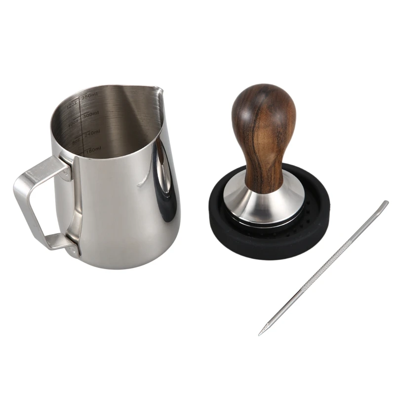 Stainless Coffee Tamper Cup ,measuring Coffee Press Stainless Steel Silver 51mm Coffee Shop Supplies with Tamper Mat, Art
Stainless Coffee Tamper Cup ,measuring Coffee Press Stainless Steel Silver 51mm Coffee Shop Supplies with Tamper Mat, Art