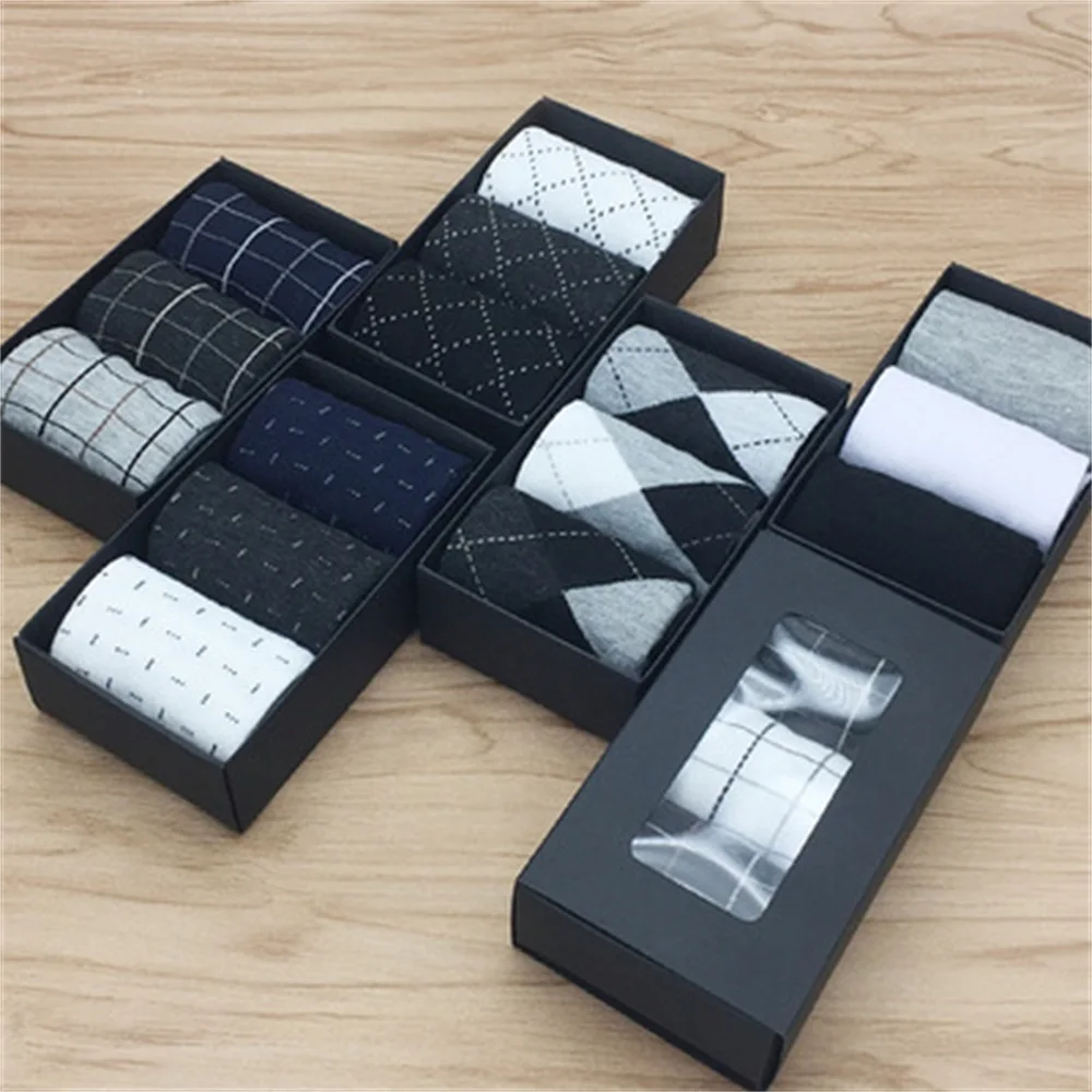 3 Pairs Men's Business Cotton Socks Solid Color Spring Autumn Winter For Male Tube Gift Box Socks Boxed Breathable Mens Socks
3 Pairs Men's Business Cotton Socks Solid Color Spring Autumn Winter For Male Tube Gift Box Socks Boxed Breathable Mens Socks