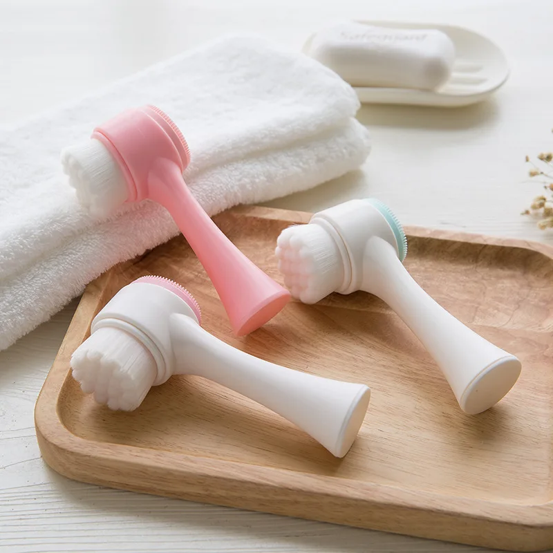 Double-sided Silicone Facial Cleanser Brush Face Cleaning Vibration Facial Massage Washing Product Skin Care Tool
Double-sided Silicone Facial Cleanser Brush Face Cleaning Vibration Facial Massage Washing Product Skin Care Tool