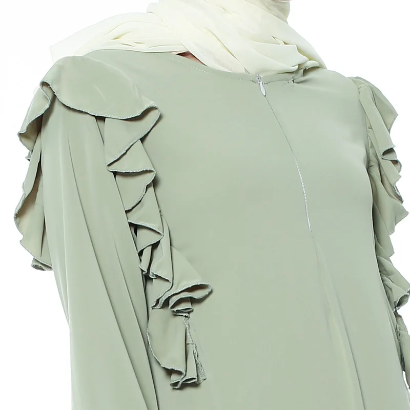 Dubai Arab Hijab Dress Women Muslim Loose Maxi Abaya Ruffles Draped Long Sleeve Plus Size Robe Dress Islamic Clothing Burka
Dubai Arab Hijab Dress Women Muslim Loose Maxi Abaya Ruffles Draped Long Sleeve Plus Size Robe Dress Islamic Clothing Burka