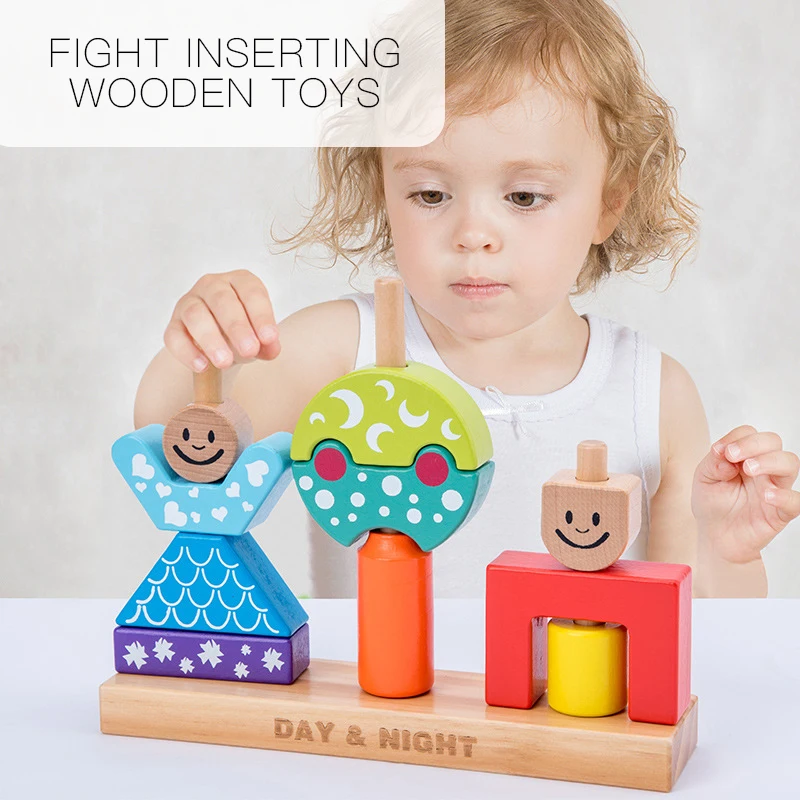 Popular Bunny Day And Night Children's Wooden Puzzle Creative Fight Insert Toy Wooden Building Blocks Early Childhood Education
Popular Bunny Day And Night Children's Wooden Puzzle Creative Fight Insert Toy Wooden Building Blocks Early Childhood Education