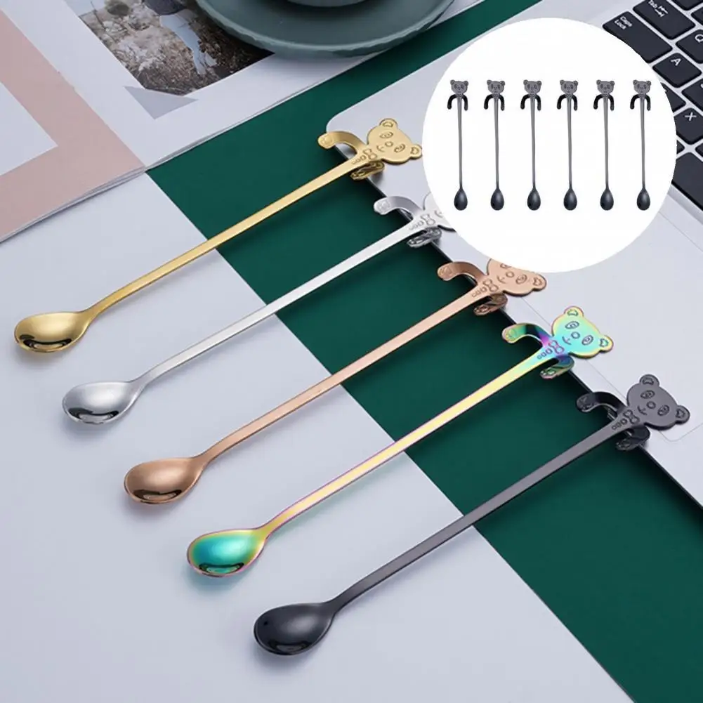 Teaspoon Bear Shape Mixing Spoon Long Handle Creative Useful Coffee Dessert Stirring Spoon
Teaspoon Bear Shape Mixing Spoon Long Handle Creative Useful Coffee Dessert Stirring Spoon